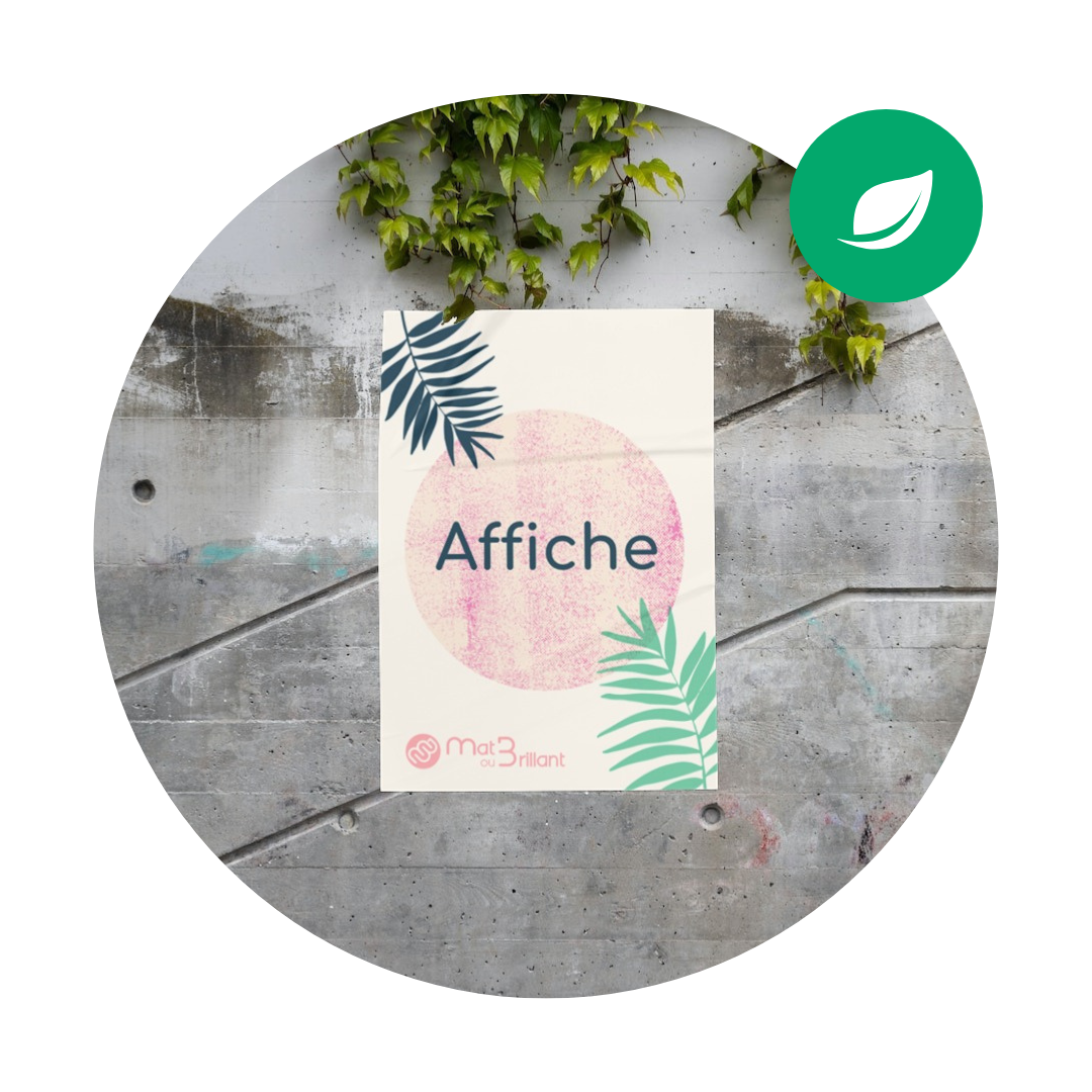 Affiches éco-responsables